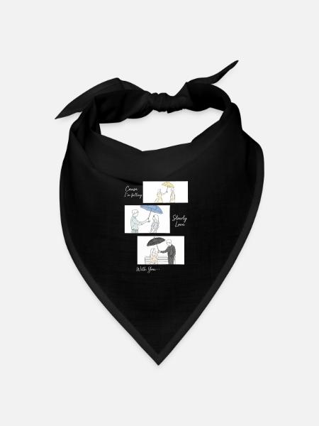 K-Drama Merchandise Koreanisches K-Pop Drama - Bandana Dreieckstuch - Schwarz