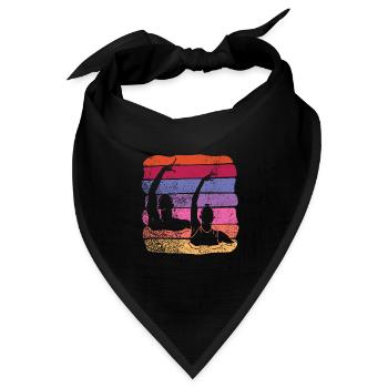 Artistic Swim Team Synchronschwimmen - Bandana Dreieckstuch - Schwarz - Vorne