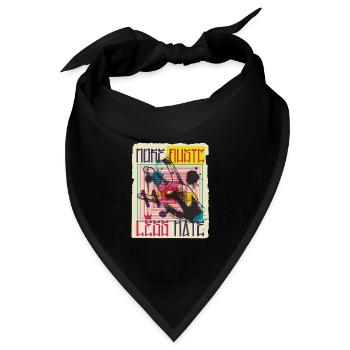 Music Graffiti - Bandana Dreieckstuch - Schwarz - Vorne