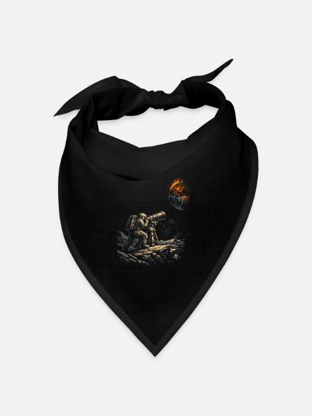Astronomie Astronom - Bandana Dreieckstuch - Schwarz