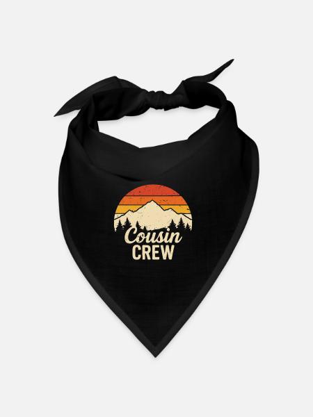 cousin crew - Bandana Dreieckstuch - Schwarz