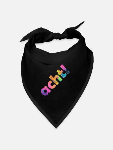 ACHT 8 JAHRE 8. GEBURTSTAG - Bandana Dreieckstuch - Schwarz