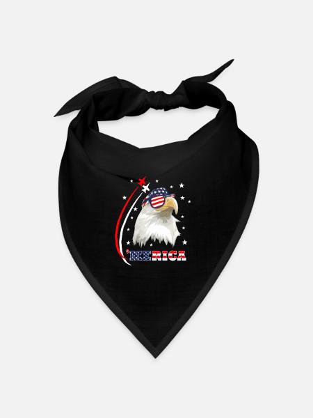 Merica Eagle - Bandana Dreieckstuch - Schwarz