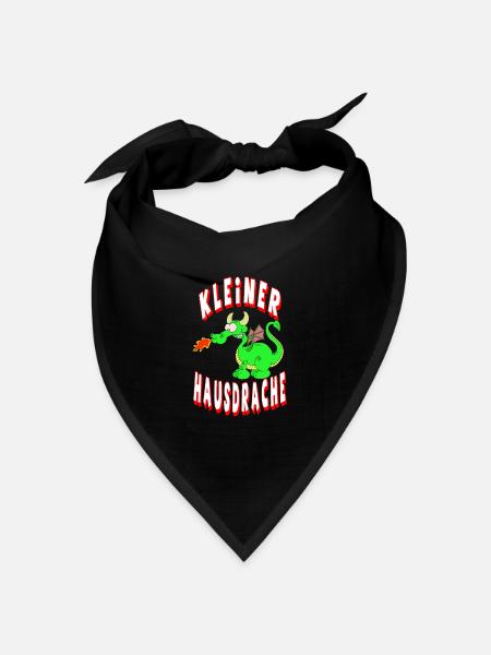 Kleiner Hausdrache - Bandana Dreieckstuch - Schwarz