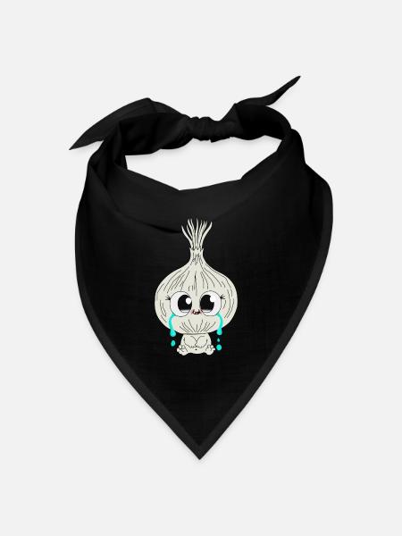 Zwiebel - Bandana Dreieckstuch - Schwarz