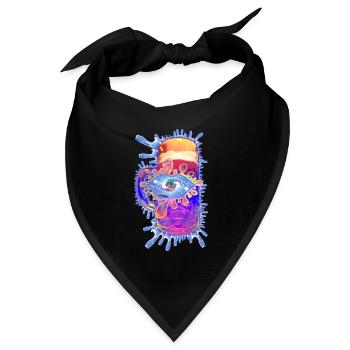 Bieröffnung - Bandana Dreieckstuch - Schwarz - Vorne