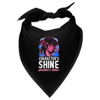 Character´s Shine plotline´s twine - Bandana Dreieckstuch - Schwarz - Vorne