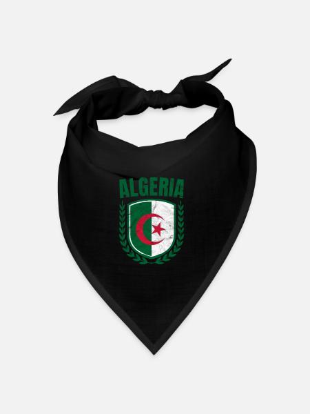 Algerien - Bandana Dreieckstuch - Schwarz