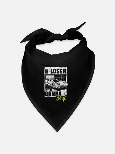 Driften Sportwagen Mechaniker Racing - Bandana Dreieckstuch - Schwarz