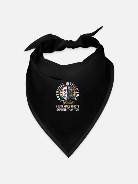 Artificial Intelligence Teacher - Bandana Dreieckstuch - Schwarz