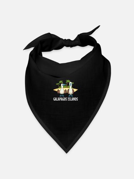 Galapagos Islands - Bandana Dreieckstuch - Schwarz