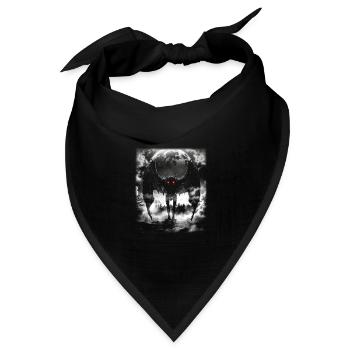 Mothman Mythical Creature - Bandana Dreieckstuch - Schwarz - Vorne