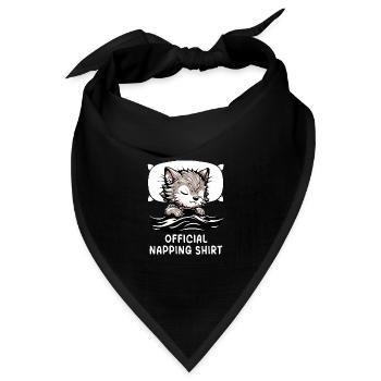 Werewolf Official Napping Shirt - Bandana Dreieckstuch - Schwarz - Vorne
