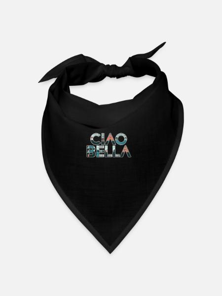 Ciao Bella - Bandana Dreieckstuch - Schwarz