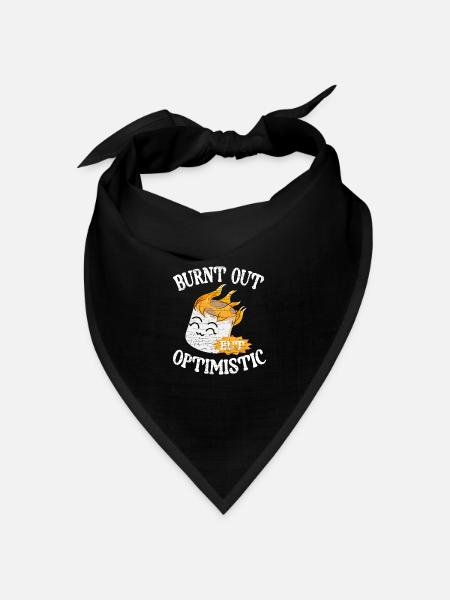 Marshmallow Camping - Bandana Dreieckstuch - Schwarz
