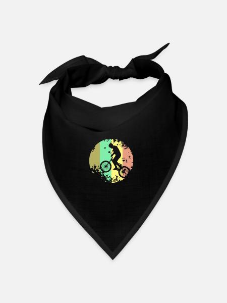 Trail Bike Art - Bandana Dreieckstuch - Schwarz