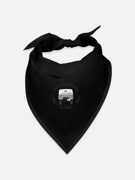 nur mit meiner Buchanka (Jubi) - Bandana Dreieckstuch - Schwarz