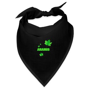 Natur Aramis - Bandana Dreieckstuch - Schwarz - Vorne