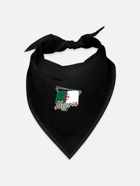 Algerien - Bandana Dreieckstuch - Schwarz