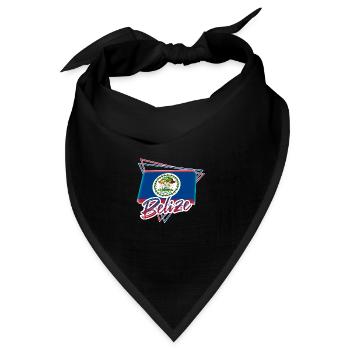 Belize - Bandana Dreieckstuch - Schwarz - Vorne