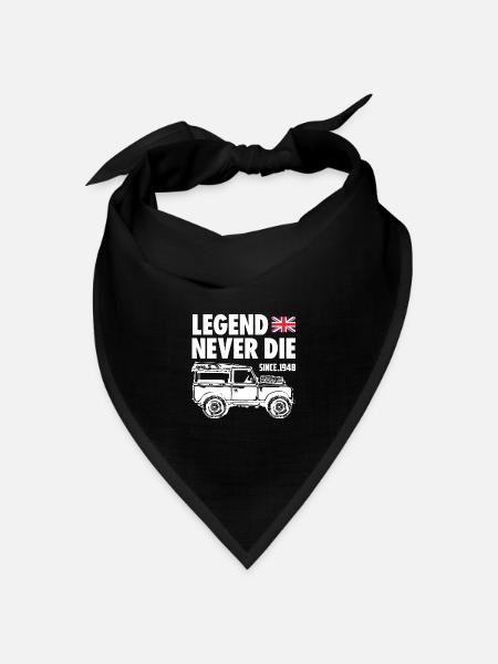 Landy Legend Never Die - Bandana Dreieckstuch - Schwarz