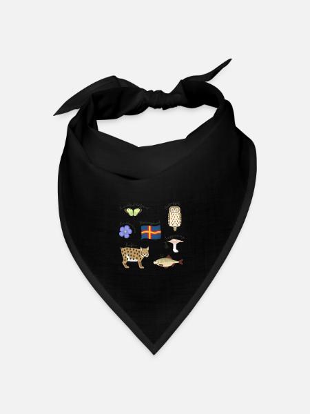 HÄLSINGLAND - Bandana Dreieckstuch - Schwarz