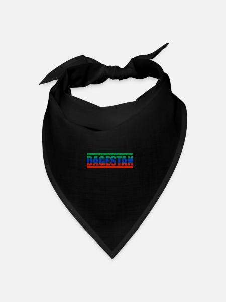 Dagestan - Bandana Dreieckstuch - Schwarz