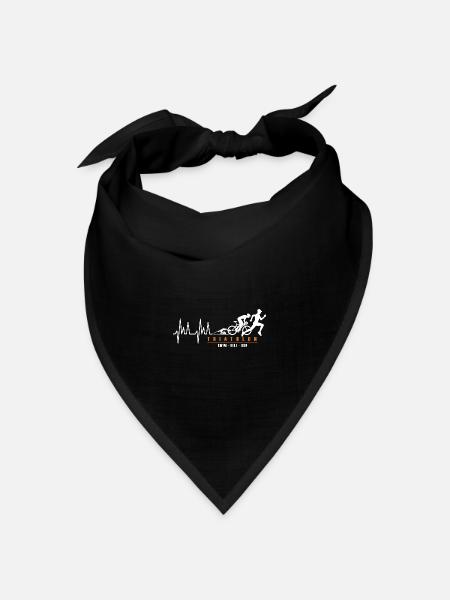 Triathlon Triathlet Sport Triathlon - Bandana Dreieckstuch - Schwarz