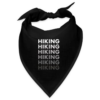 Hiker Hiking - Bandana Dreieckstuch - Schwarz - Vorne