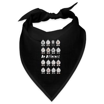 Be Different Schafe - Bandana Dreieckstuch - Schwarz - Vorne