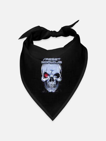 reset world JS - Bandana Dreieckstuch - Schwarz