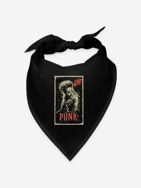 Punk - Bandana Dreieckstuch - Schwarz