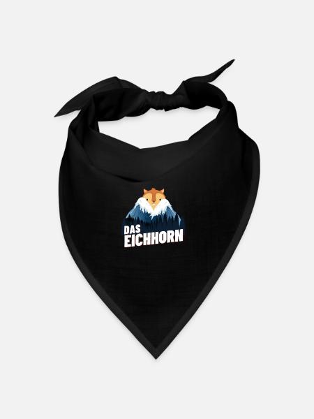 Das Eichhorn - Bandana Dreieckstuch - Schwarz