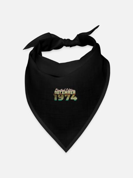 50. Geburtstag Limited Edition (SCR) 12/1974 - Bandana Dreieckstuch - Schwarz