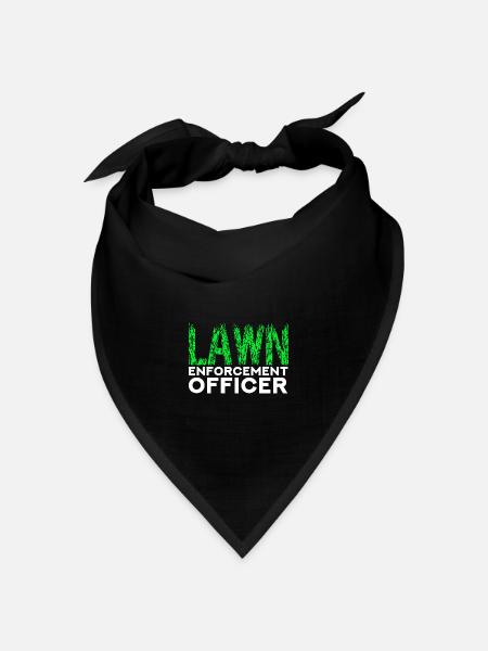 Rasenmähen Rasenmäher Gärtner - Bandana Dreieckstuch - Schwarz