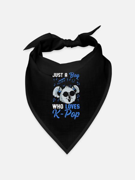K-Pop - Bandana Dreieckstuch - Schwarz