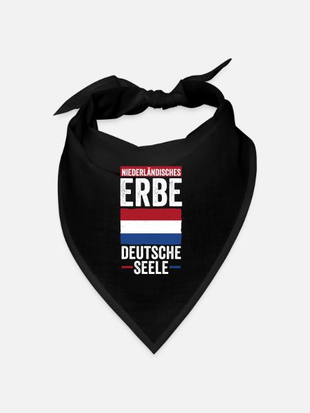 Niederländer Niederlande Holland - Bandana Dreieckstuch - Schwarz