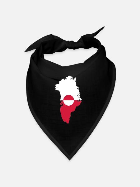 Grönland - Bandana Dreieckstuch - Schwarz