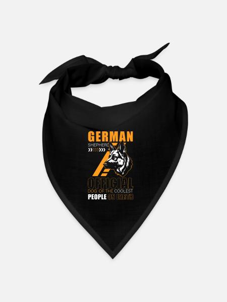 Hund Schutzhund Rassehund Diensthund - Bandana Dreieckstuch - Schwarz