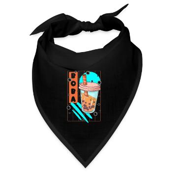Boba Tapioka - Bandana Dreieckstuch - Schwarz - Vorne