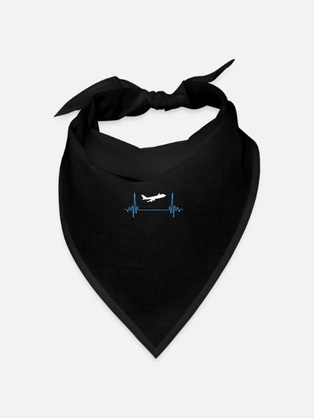 AIRPLANE BLUE - Bandana Dreieckstuch - Schwarz