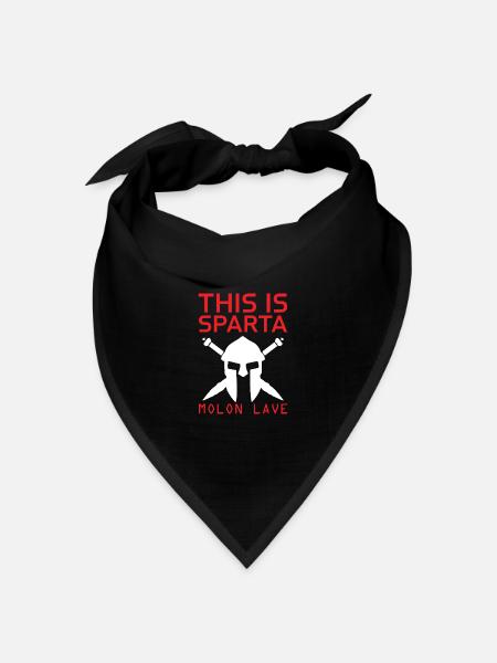 Spartans " This is Sparta" - Bandana Dreieckstuch - Schwarz