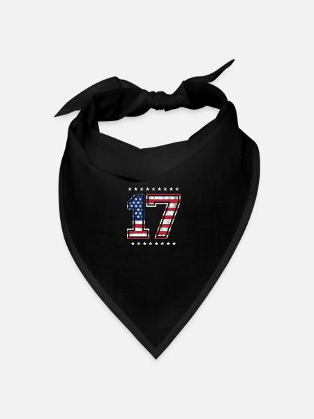 Patriot Nummer 17 - Bandana Dreieckstuch - Schwarz