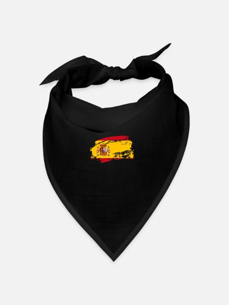 spain spain - Bandana Dreieckstuch - Schwarz