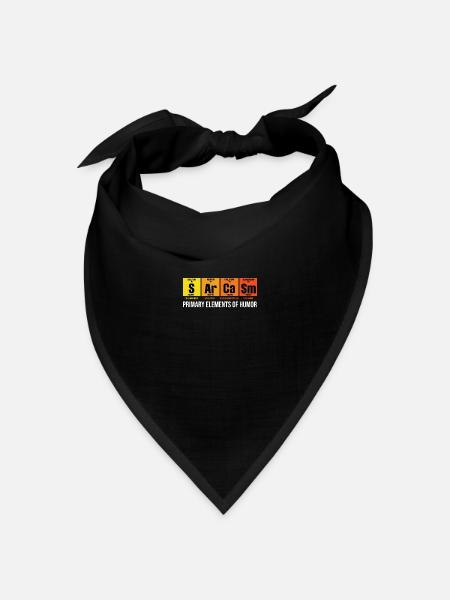 Sarcasm Primary Elements Of Humor Witz - Bandana Dreieckstuch - Schwarz