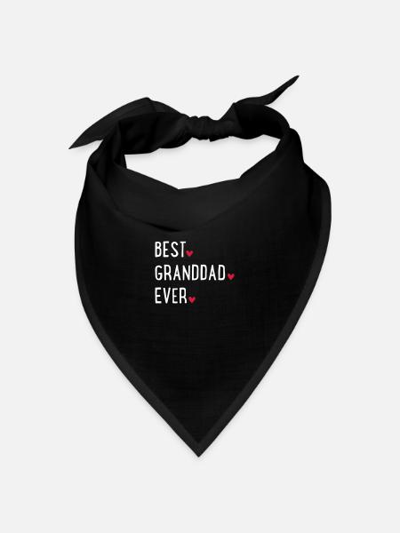 Opa - Bandana Dreieckstuch - Schwarz