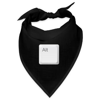 Taste alt Tastatur 11 o - Bandana Dreieckstuch - Schwarz - Vorne