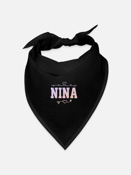 Nina - Bandana Dreieckstuch - Schwarz