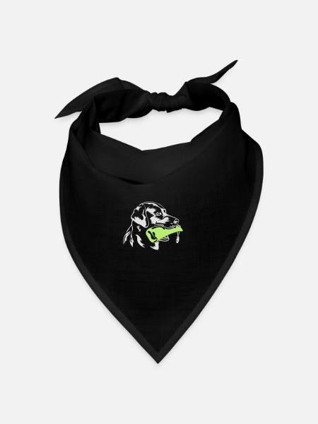 Labrador Retriever apportieren Dummy Wilsigns - Bandana Dreieckstuch - Schwarz