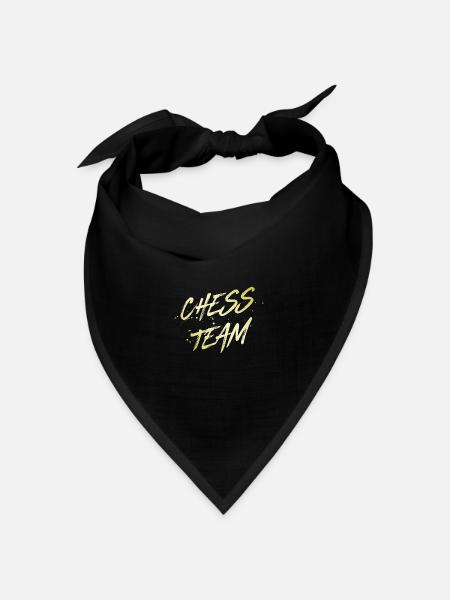 Chess Team - Bandana Dreieckstuch - Schwarz